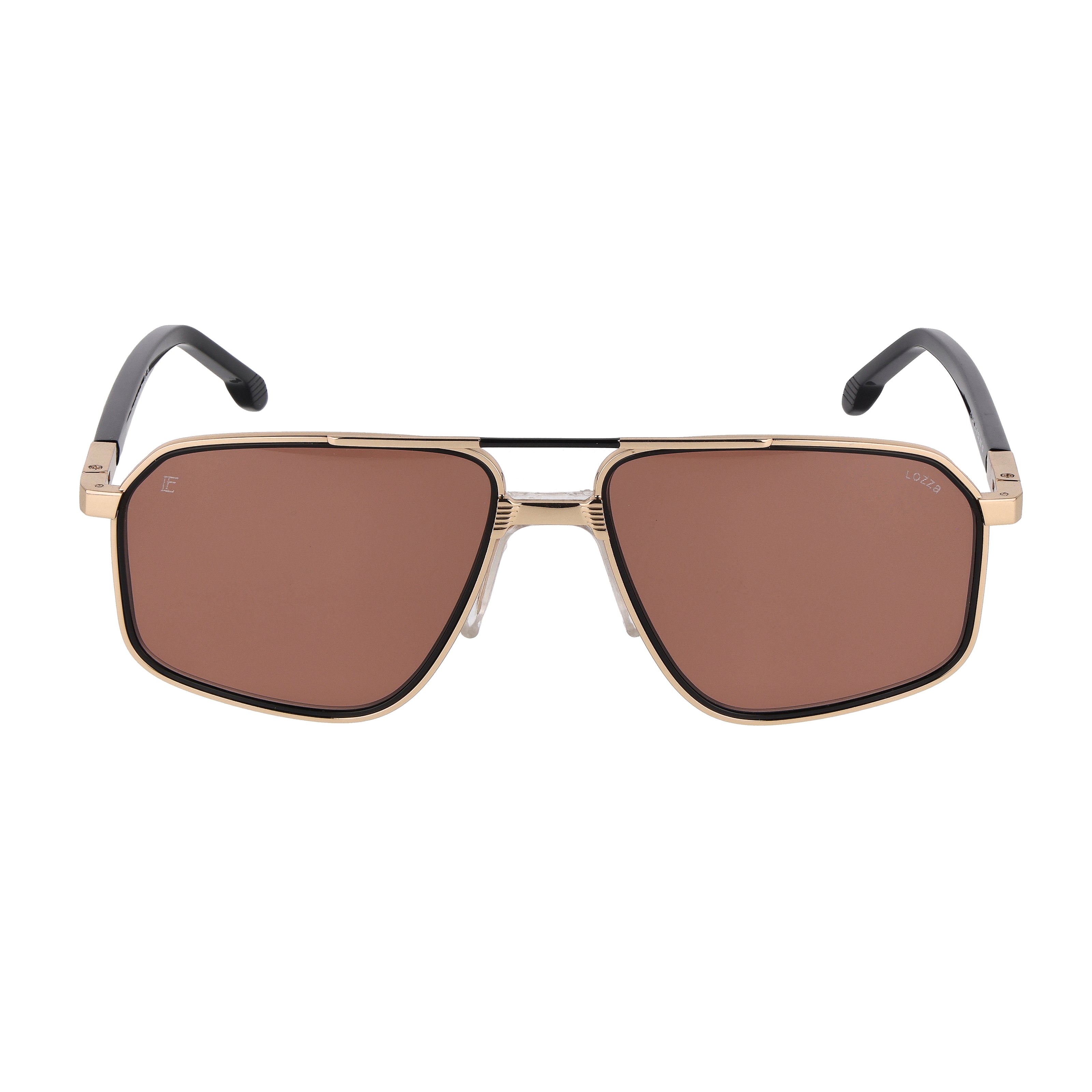 Gafas de sol geométrico de metal