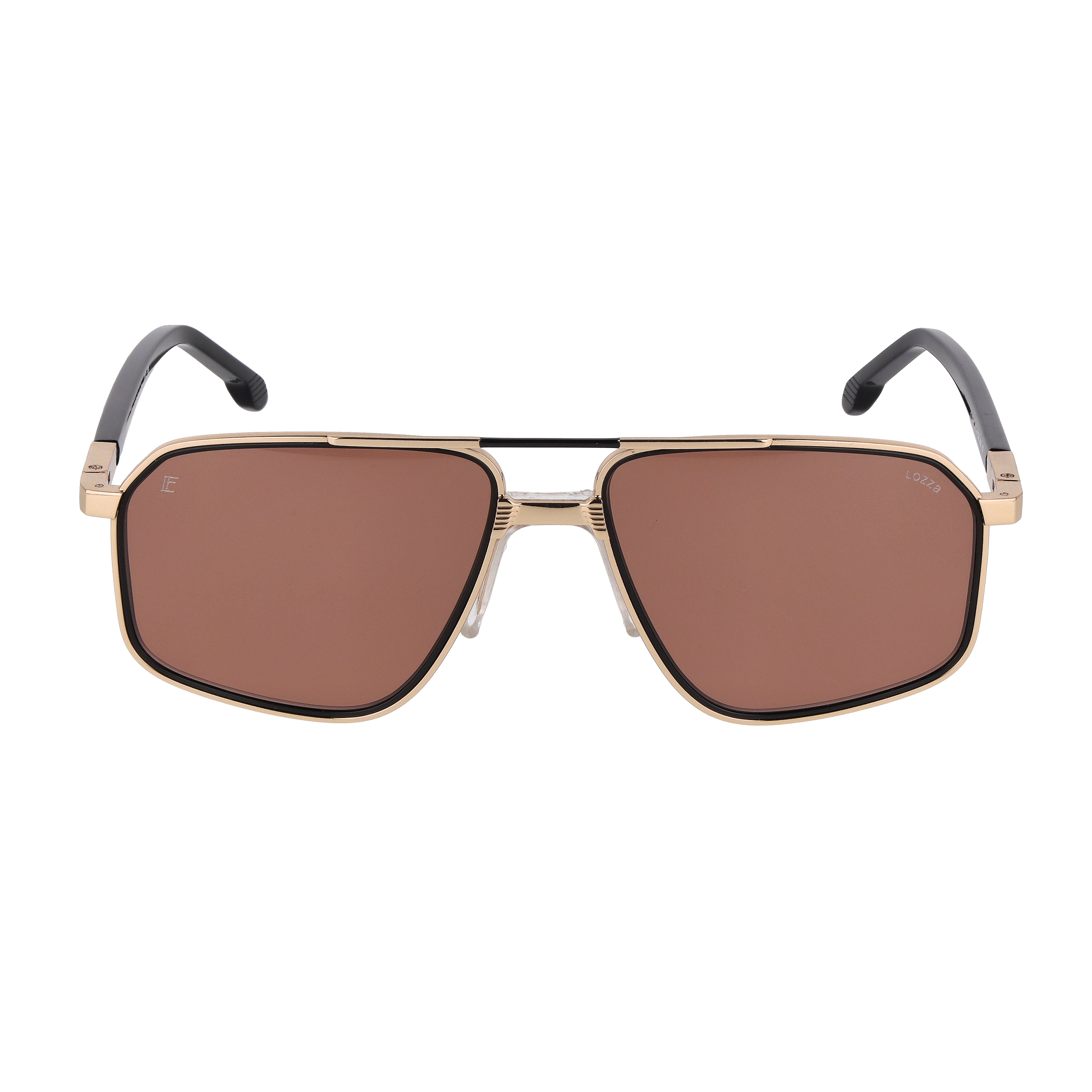 Geometric metal sunglasses : Luís Figo