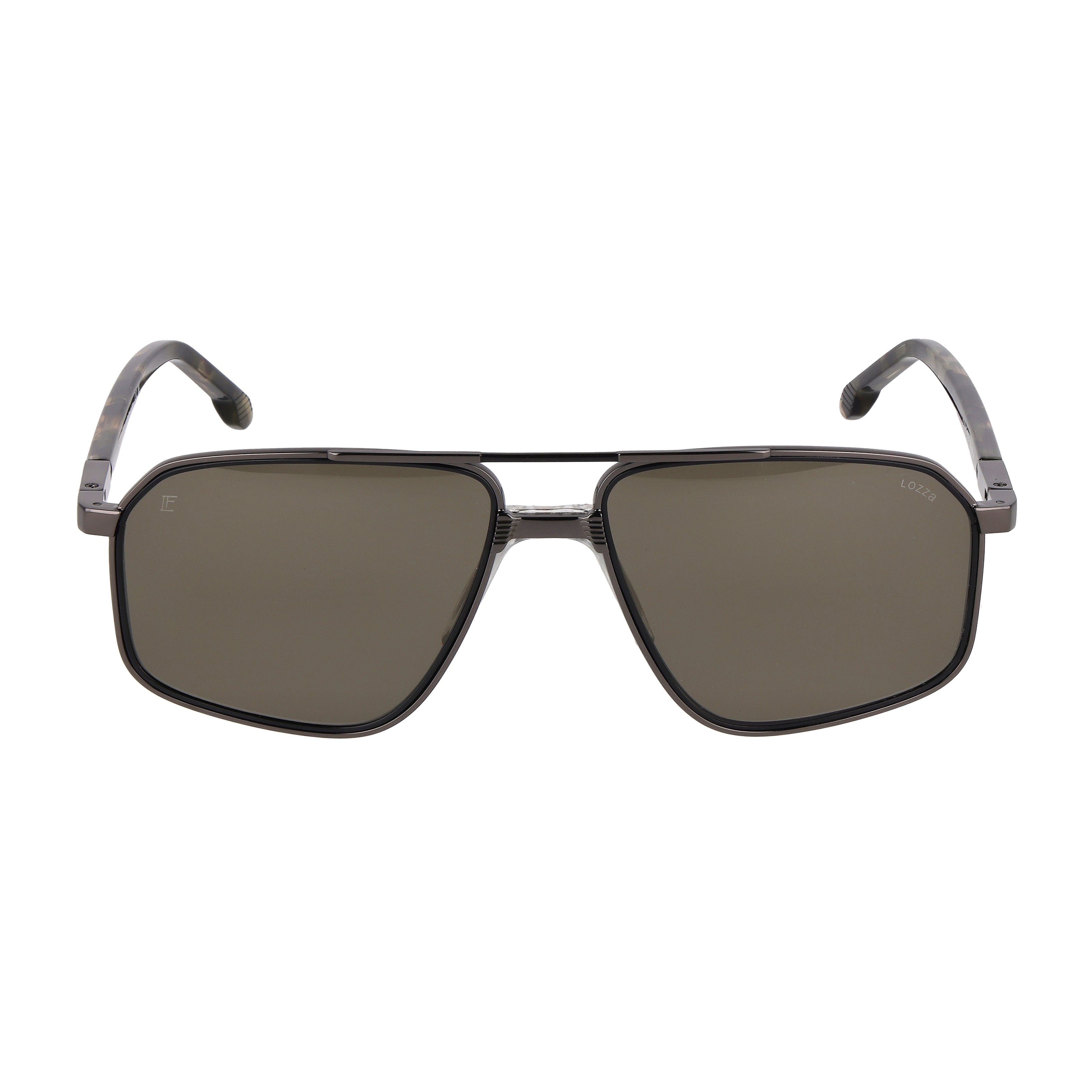 Gafas de sol geométrico de metal