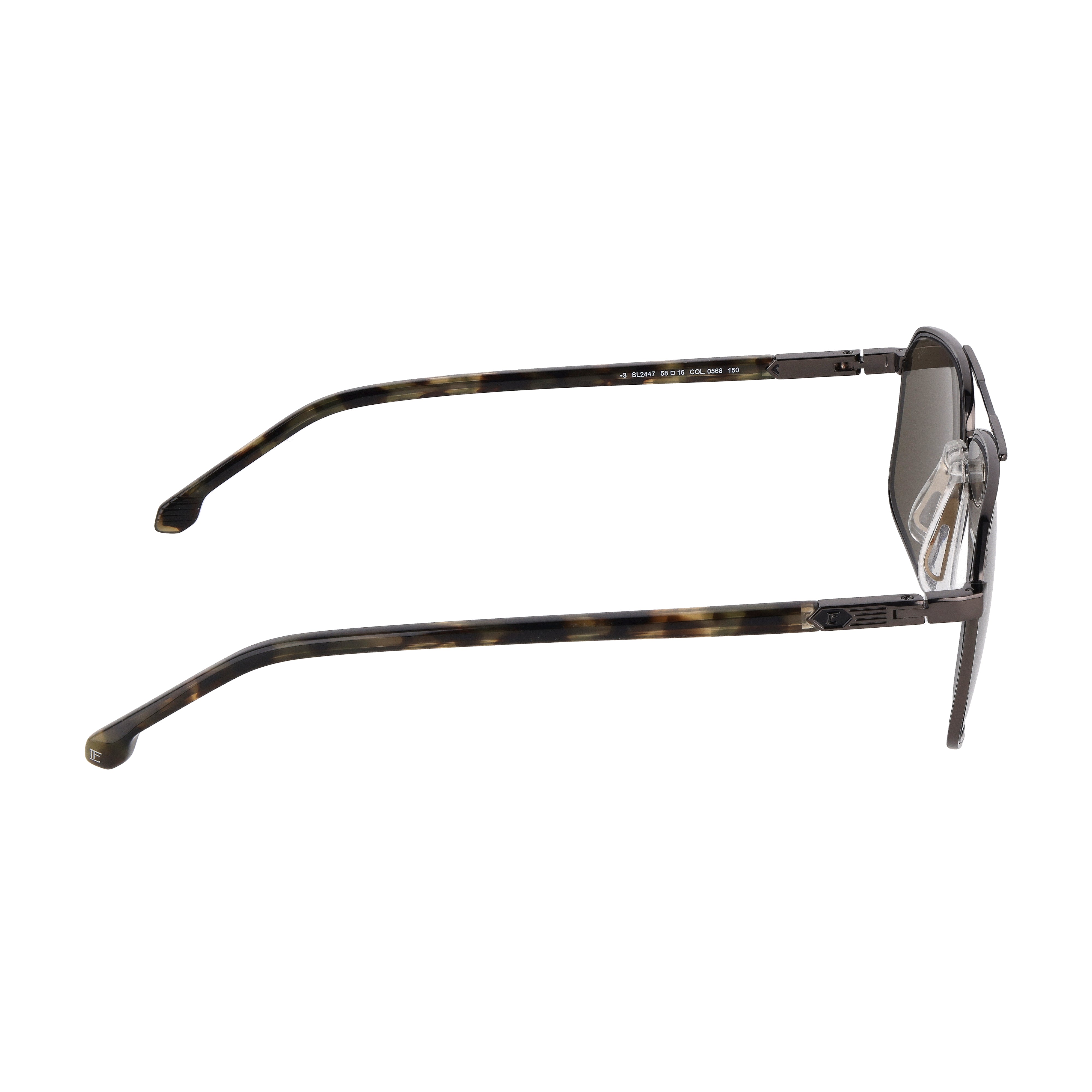 Geometric metal sunglasses : Luís Figo