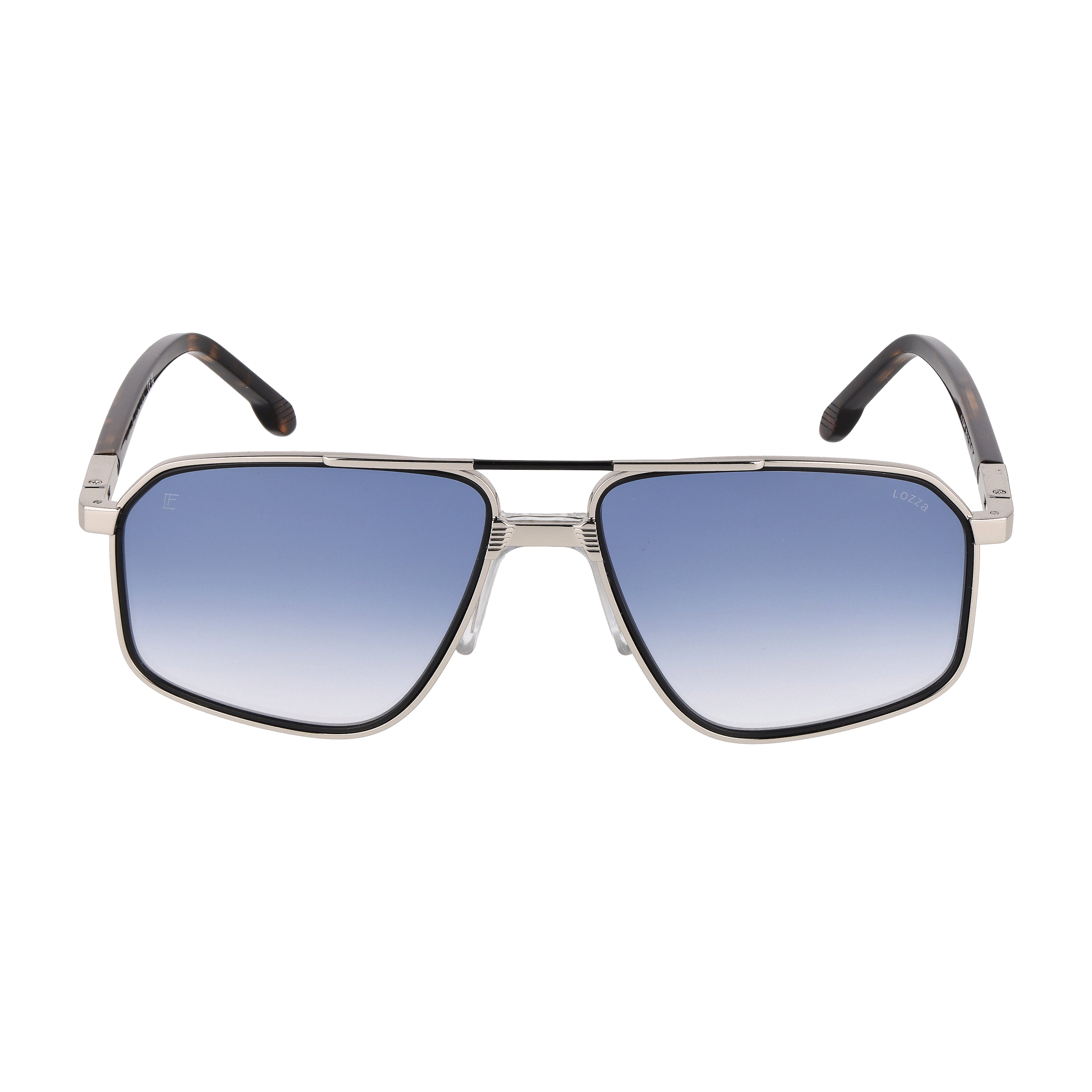 Geometric metal sunglasses : Luís Figo