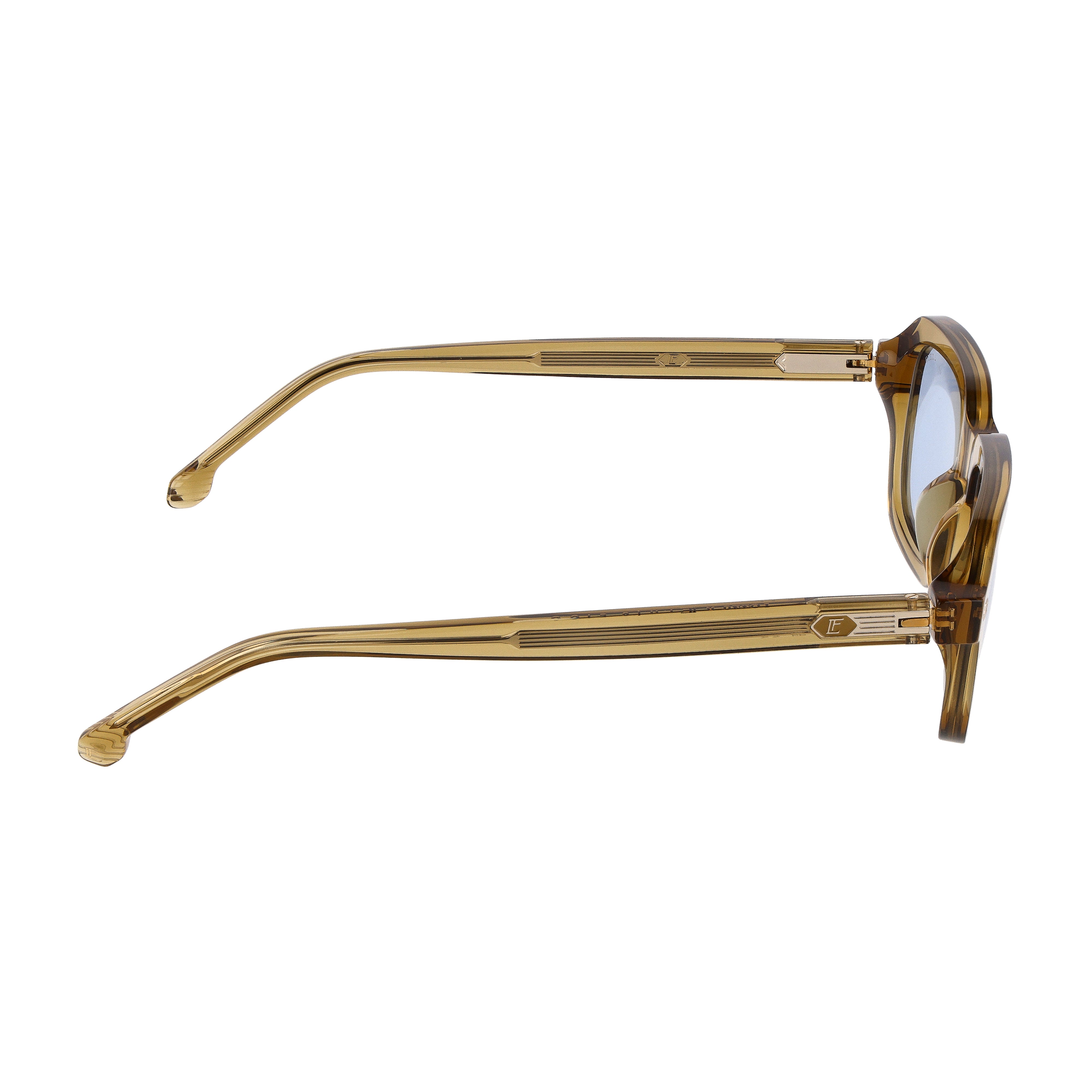 Rectangular acetate glasses sunglasses : Luís Figo