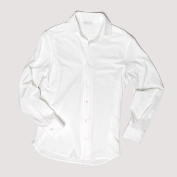 OFF WHITE REGULAR-FIT MICRO PIQUÉ SHIRT - MBL011B UC04 105 : LF Luìs Figo