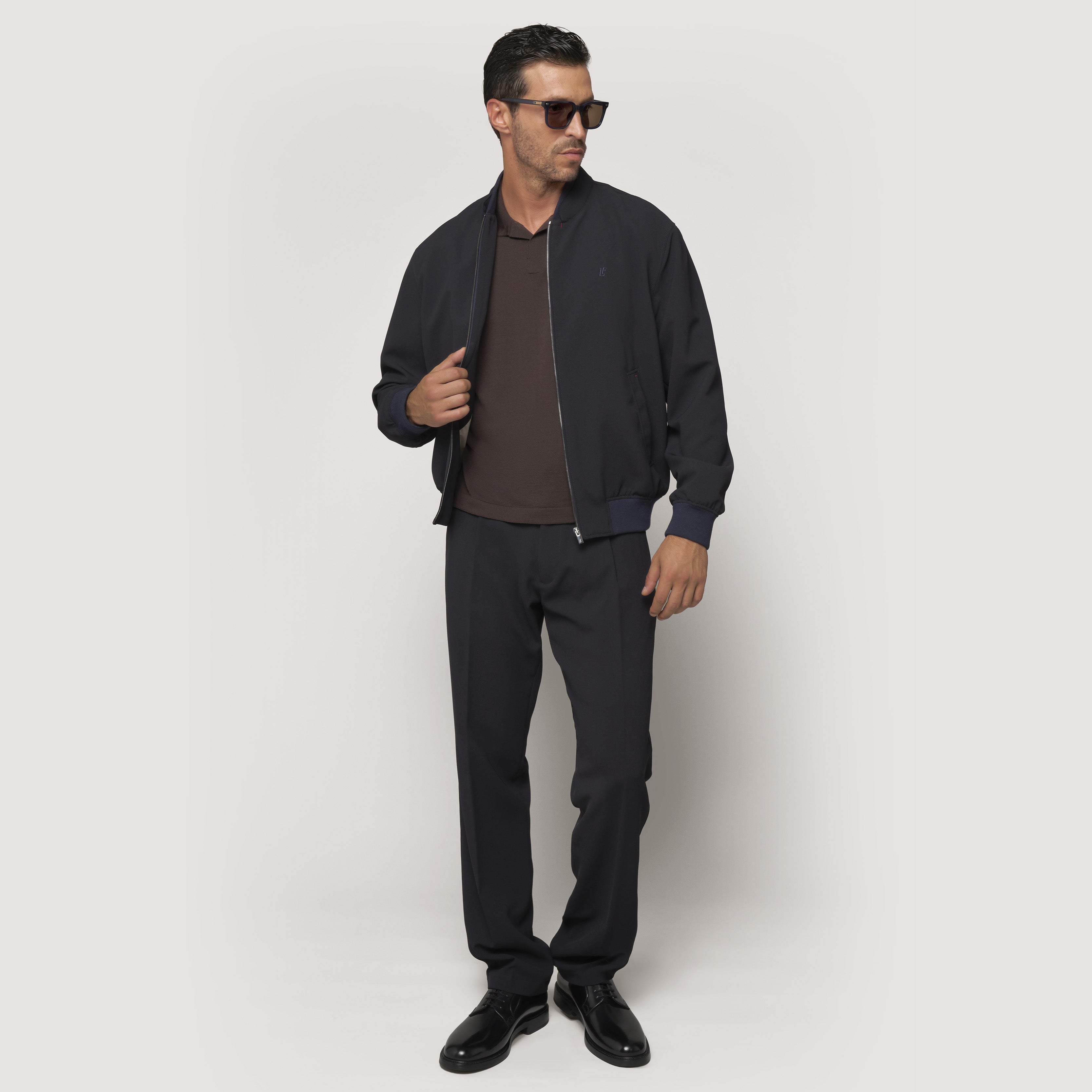 AIR BOMBER SAGE IN JAPANESE STRETCH FABRIC : LF Luìs Figo