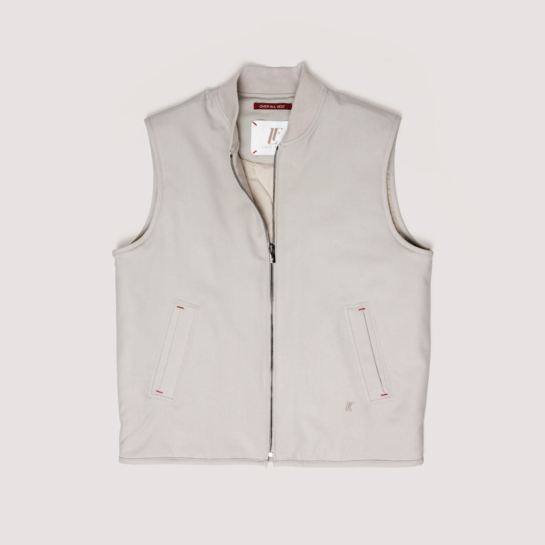 OVER ALL VEST CHALK IN STRETCH WOOL - MGI011T UW01 128 : LF Luìs Figo