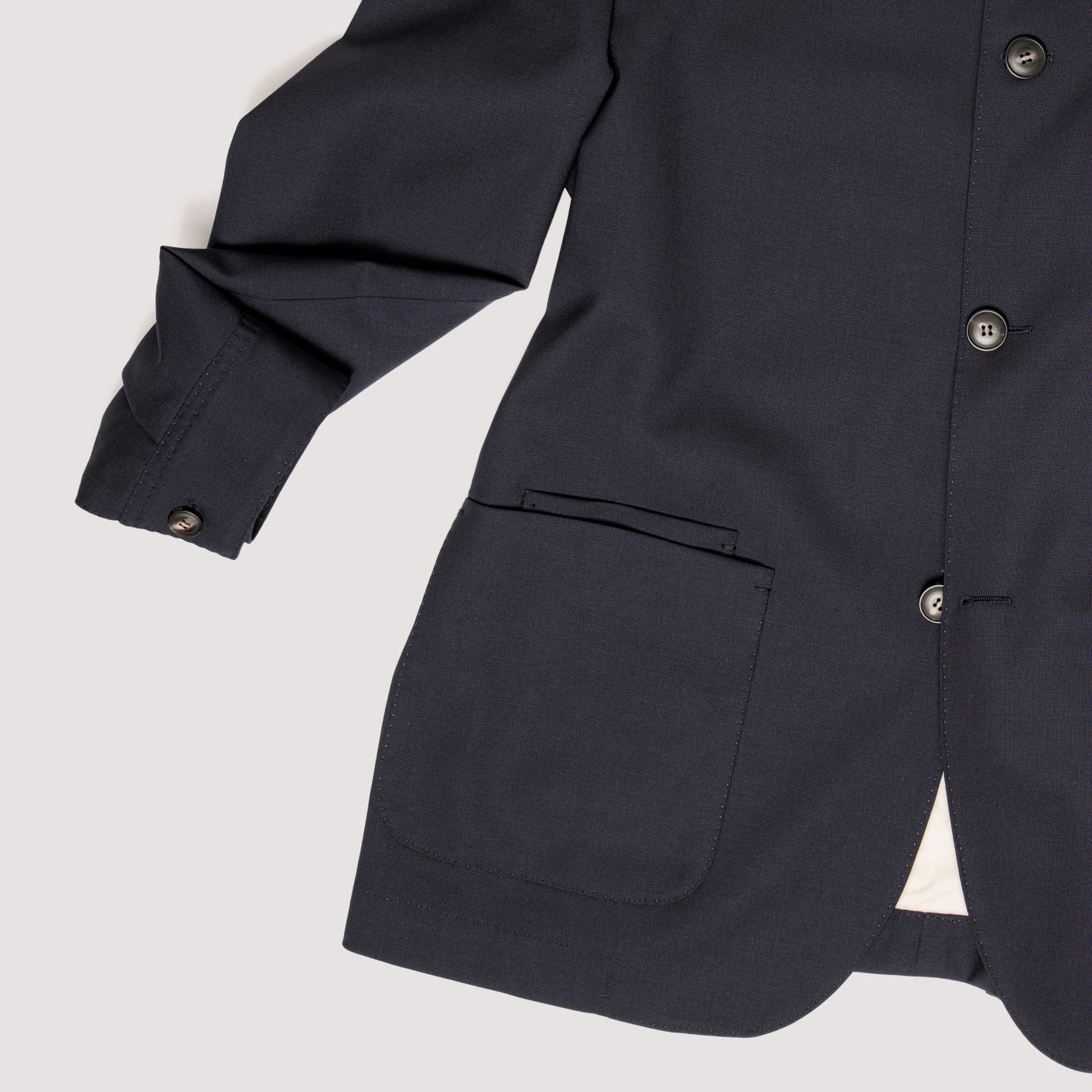KEY JACKET MIDNIGHT IN STRETCH WOOL WITH STAND COLLAR - MJK021B UW01 789 : LF Luìs Figo