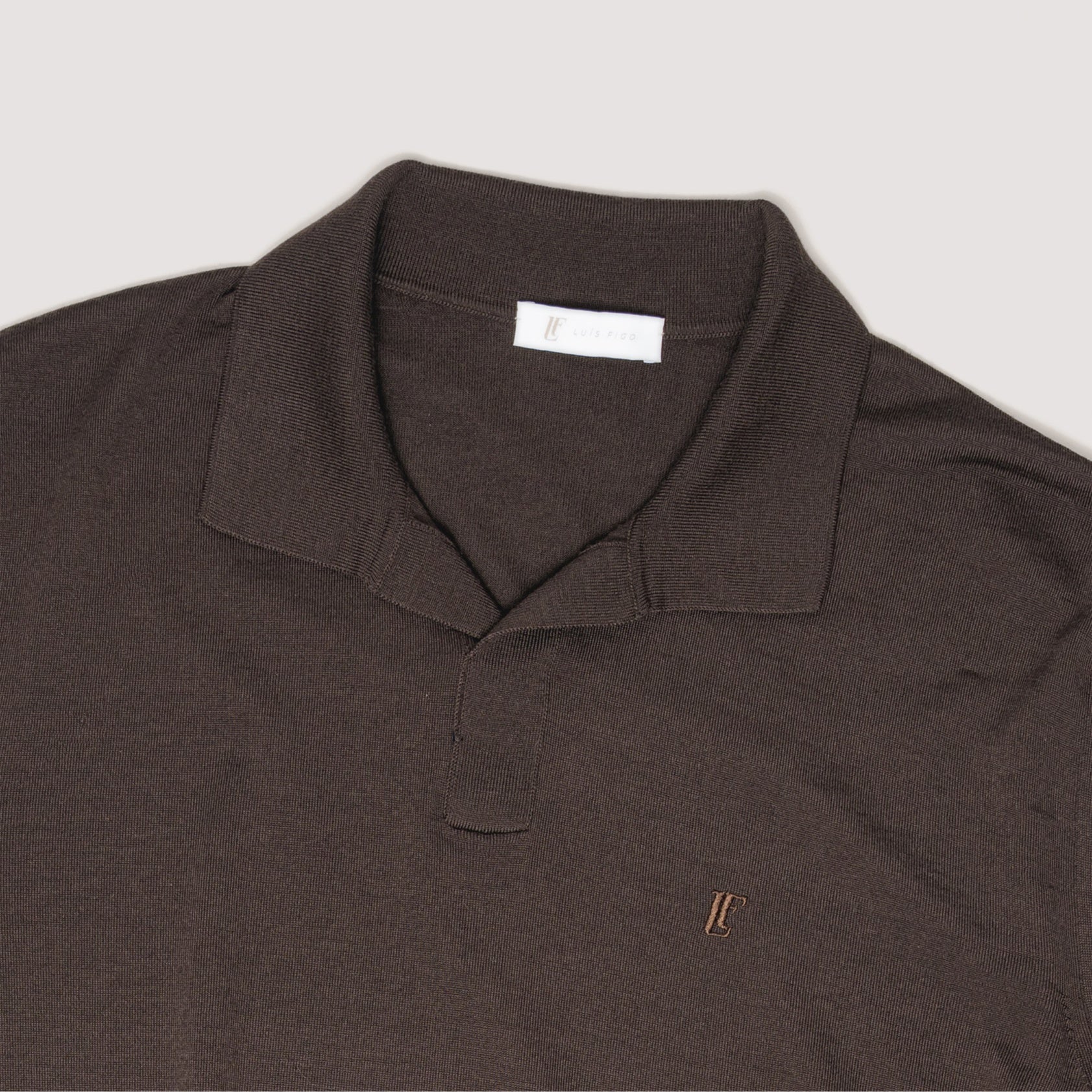 KNITTED POLO MIDNIGHT IN EXTRAFINE MERINO WOOL - MKN011B FW01 789 : LF Luìs Figo