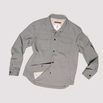 COMMUTER SHIRT SAGE IN JAPANESE STRETCH FABRIC - MOS011B UP03 620 : LF Luìs Figo