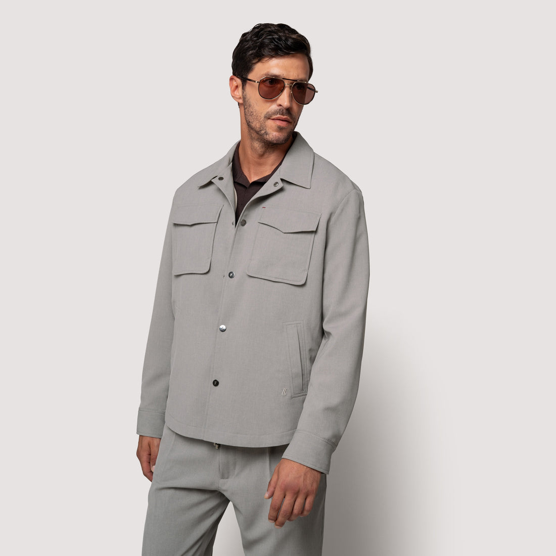 COMMUTER SHIRT MIDNIGHT IN JAPANESE STRETCH FABRIC - MOS011B UP03 789 : LF Luìs Figo