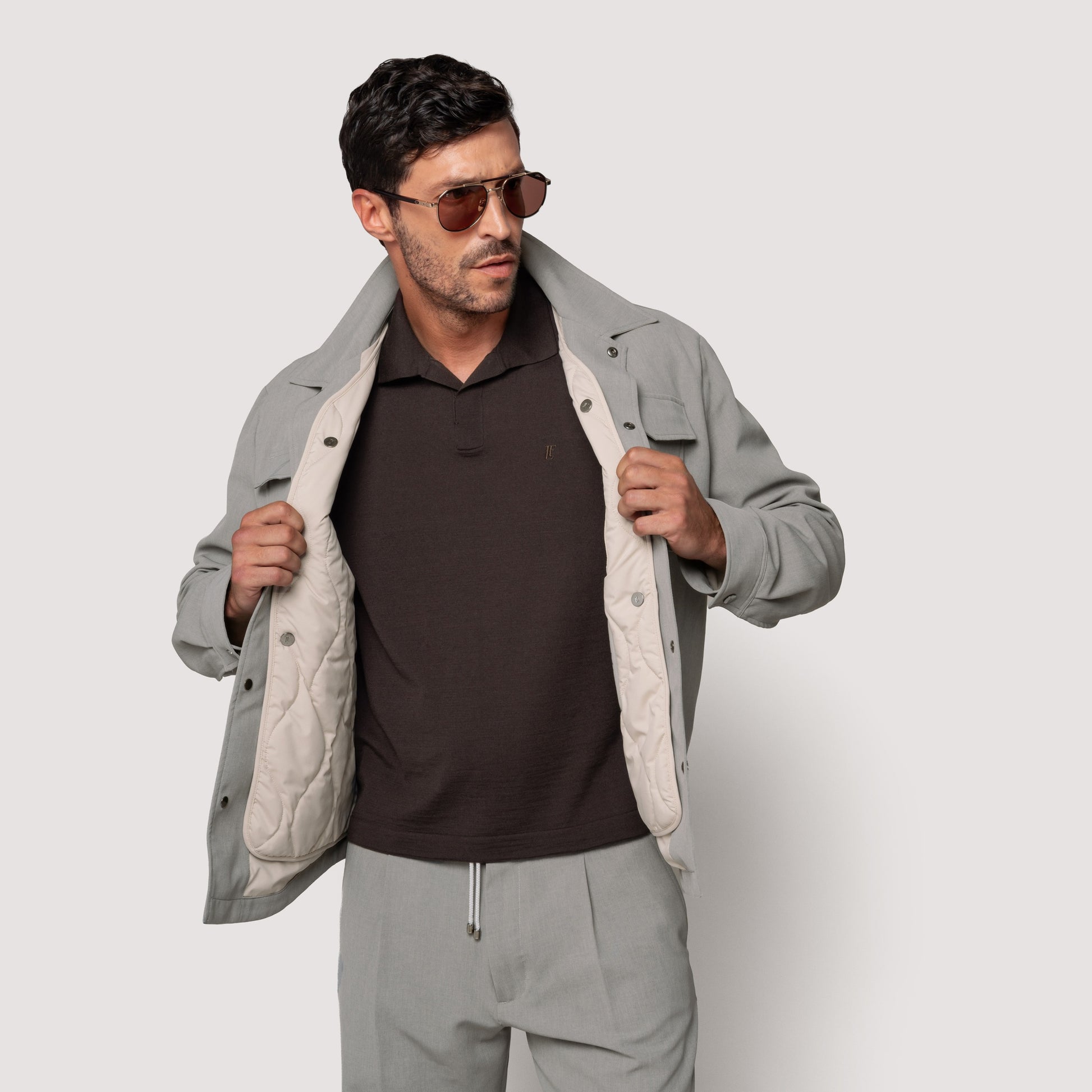 COMMUTER SHIRT MIDNIGHT IN JAPANESE STRETCH FABRIC - MOS011B UP03 789 : LF Luìs Figo
