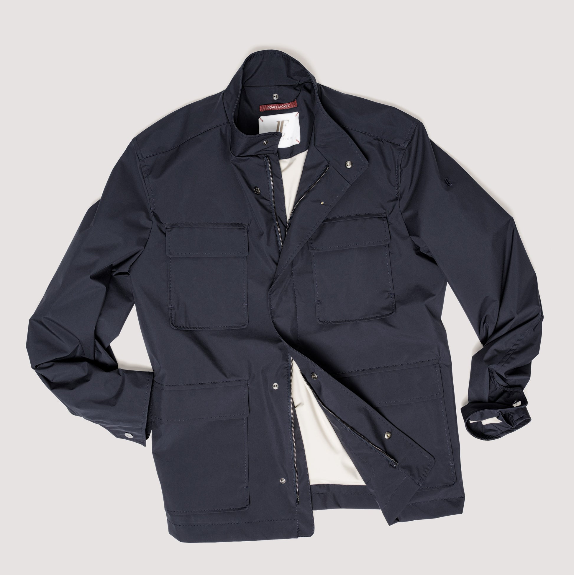 ROAD JACKET MIDNIGHT IN LIGHTWEIGHT MULTILAYER FABRIC - MOU011B UP01 789 : LF Luìs Figo