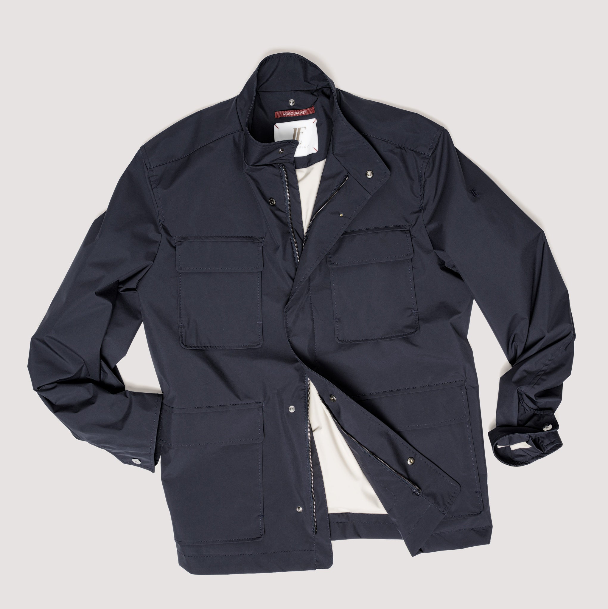 ROAD JACKET MIDNIGHT IN LIGHTWEIGHT MULTILAYER FABRIC - MOU011B UP01 789 : LF Luìs Figo