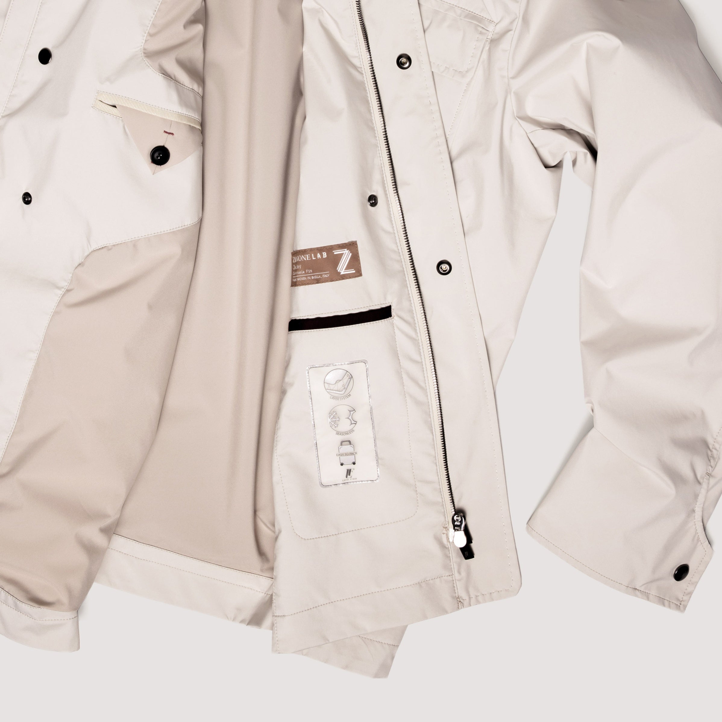 ROAD JACKET MIDNIGHT IN LIGHTWEIGHT MULTILAYER FABRIC - MOU011B UP01 789 : LF Luìs Figo