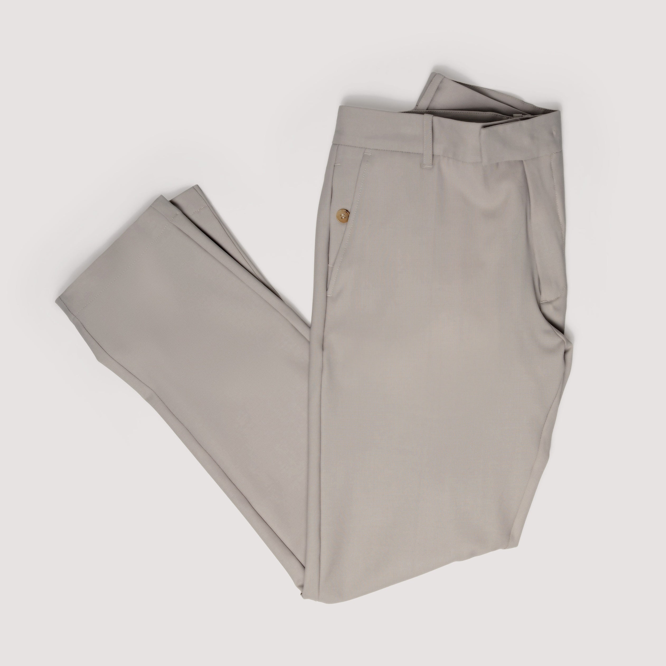 FLAT FRONT PANTS CHALK IN STRETCH WOOL - MPA011B UW01 128 : LF Luìs Figo