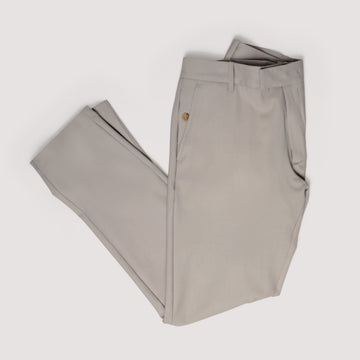 FLAT FRONT PANTS CHALK IN STRETCH WOOL - MPA011B UW01 128 : LF Luìs Figo
