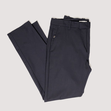 FLAT FRONT PANTS MIDNIGHT IN STRETCH WOOL - MPA011B UW01 789 : LF Luìs Figo