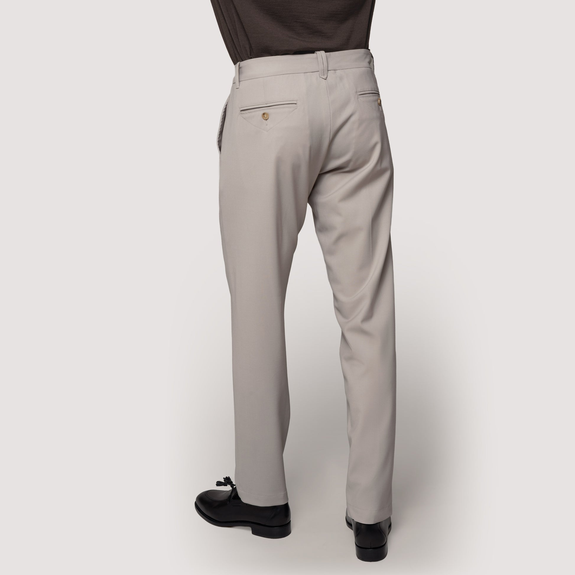 FLAT FRONT PANTS MIDNIGHT IN STRETCH WOOL - MPA011B UW01 789 : LF Luìs Figo