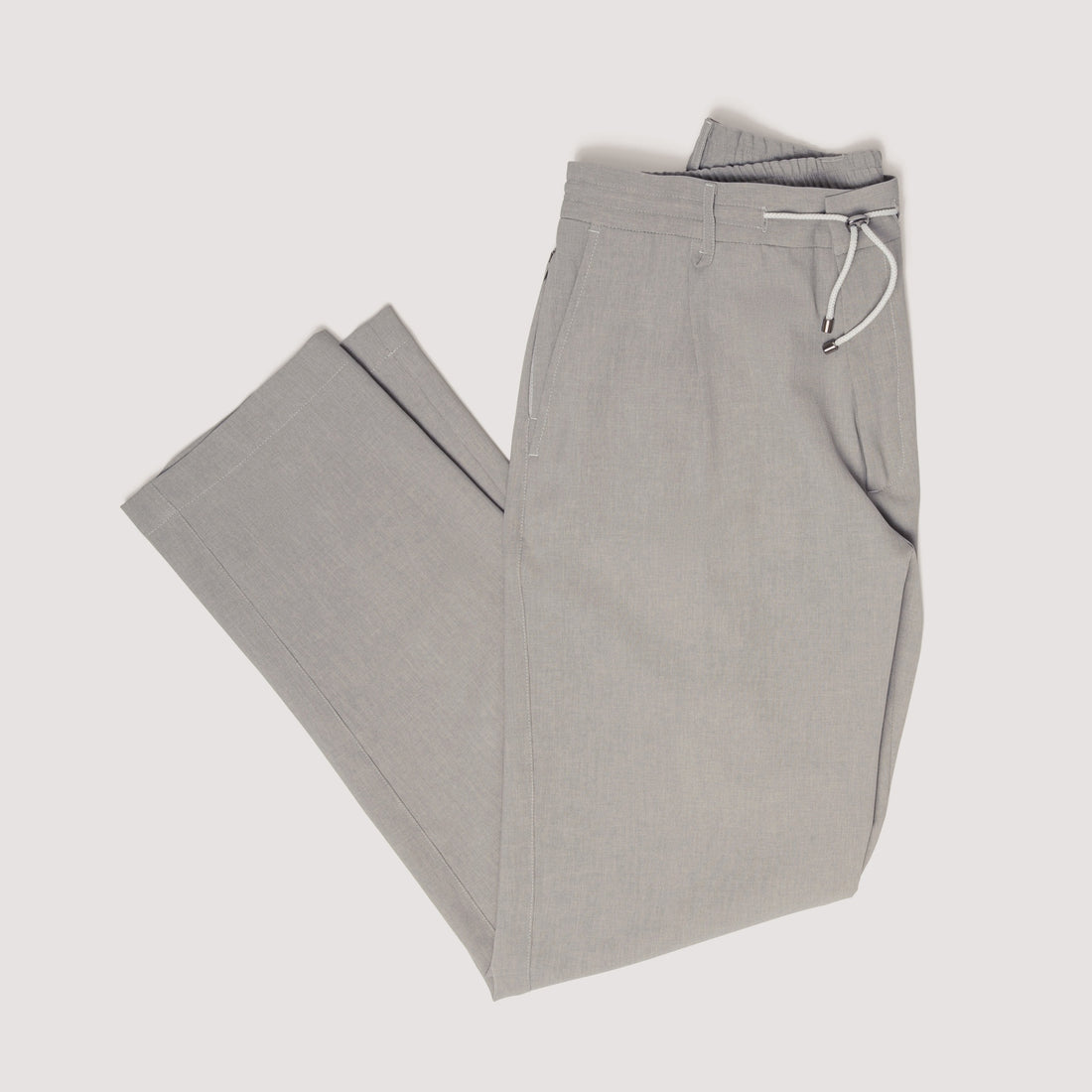 ONE PLEAT JOGGERS SAGE IN JAPANESE STRETCH FABRIC - MPA021B UP03 620 : LF Luìs Figo