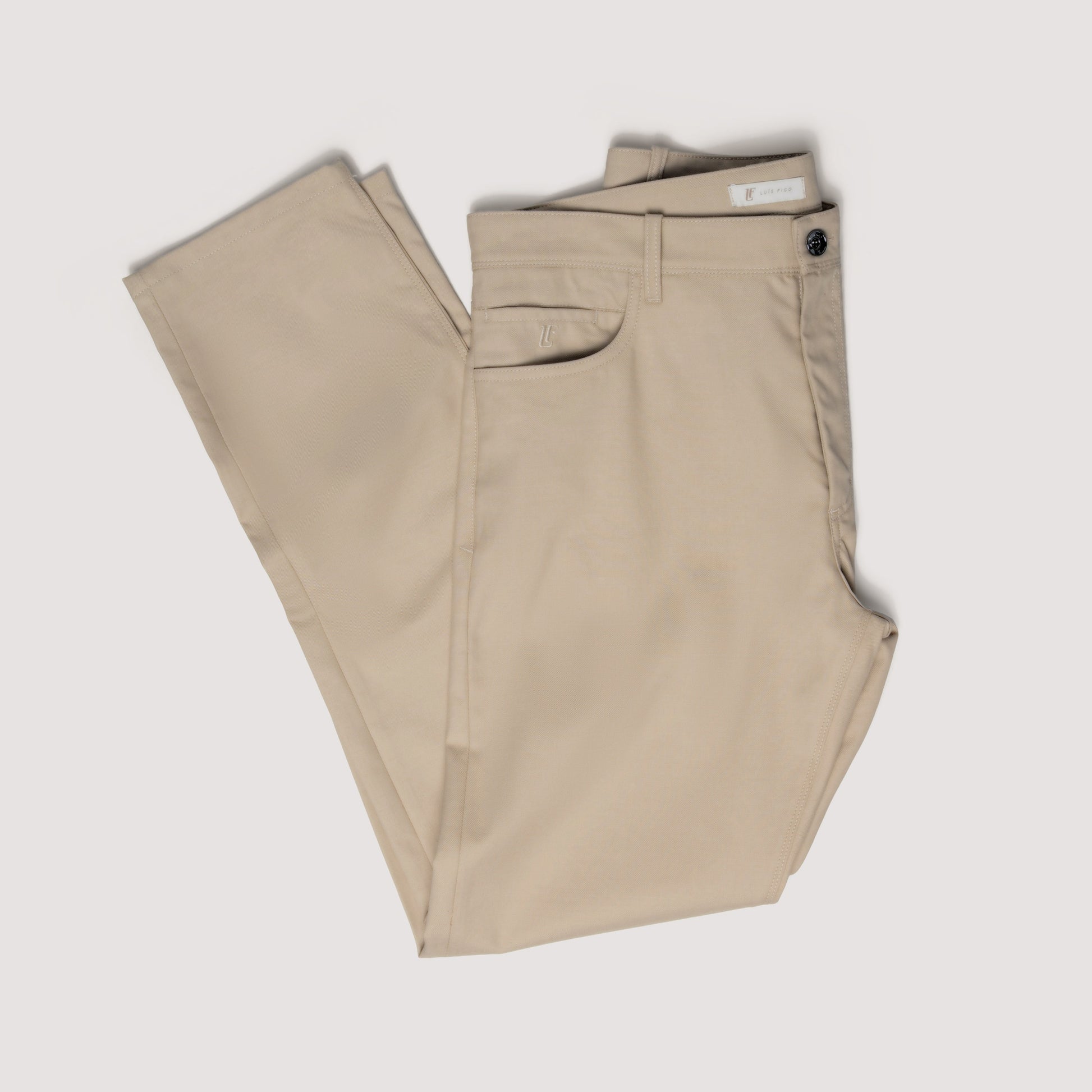 FIVE POCKETS IN TAUPE STRETCH COTTON AND WOOL - MPA031B UC02 842 : LF Luìs Figo