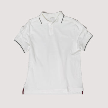 PIQUET POLO OFF WHITE IN COTTON MICRO-PIQUÉ - MPO011B UC04 105 : LF Luìs Figo
