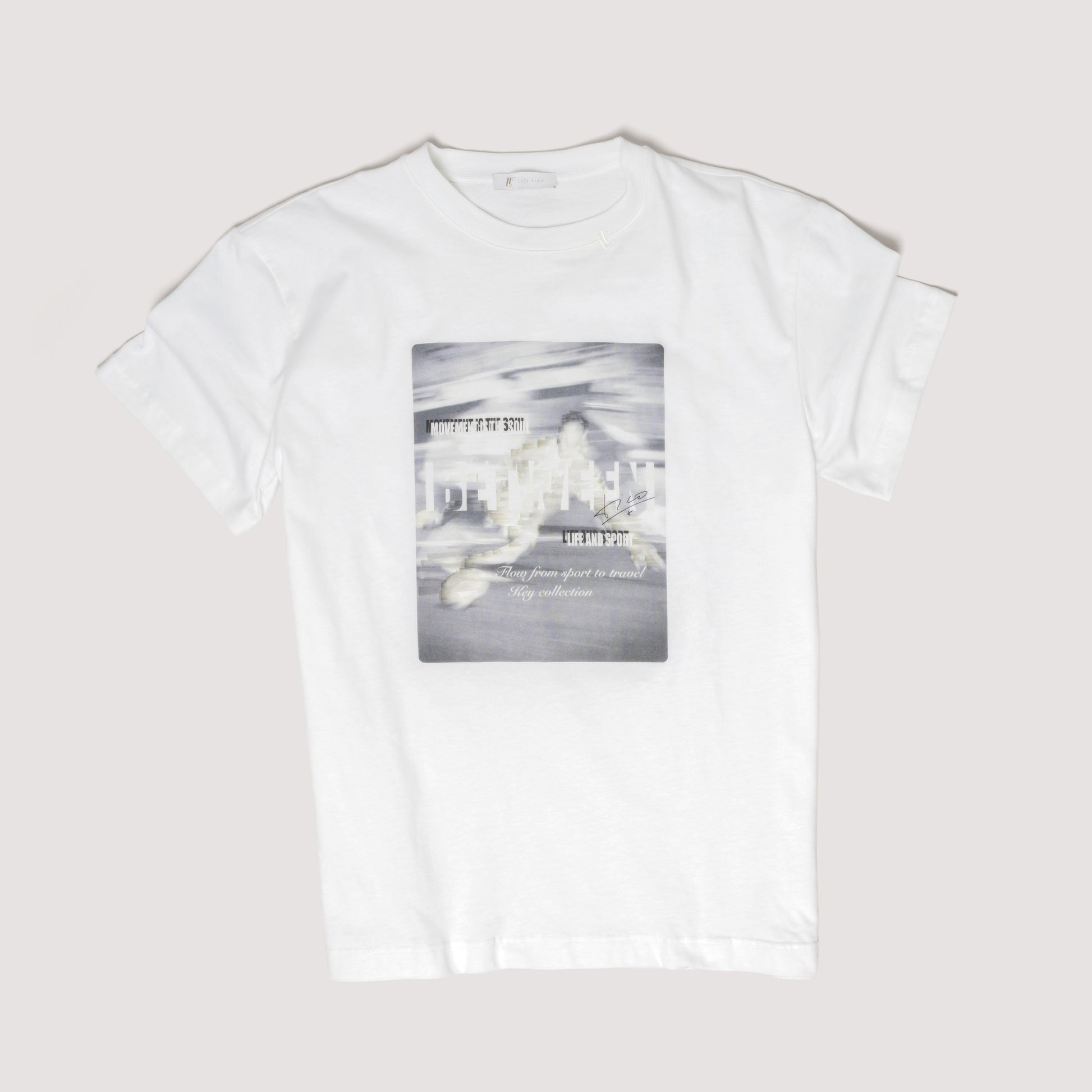 ICONIC T-SHIRT OFF WHITE IN COTTON JERSEY - MTS011B UC01 105 : LF Luìs Figo