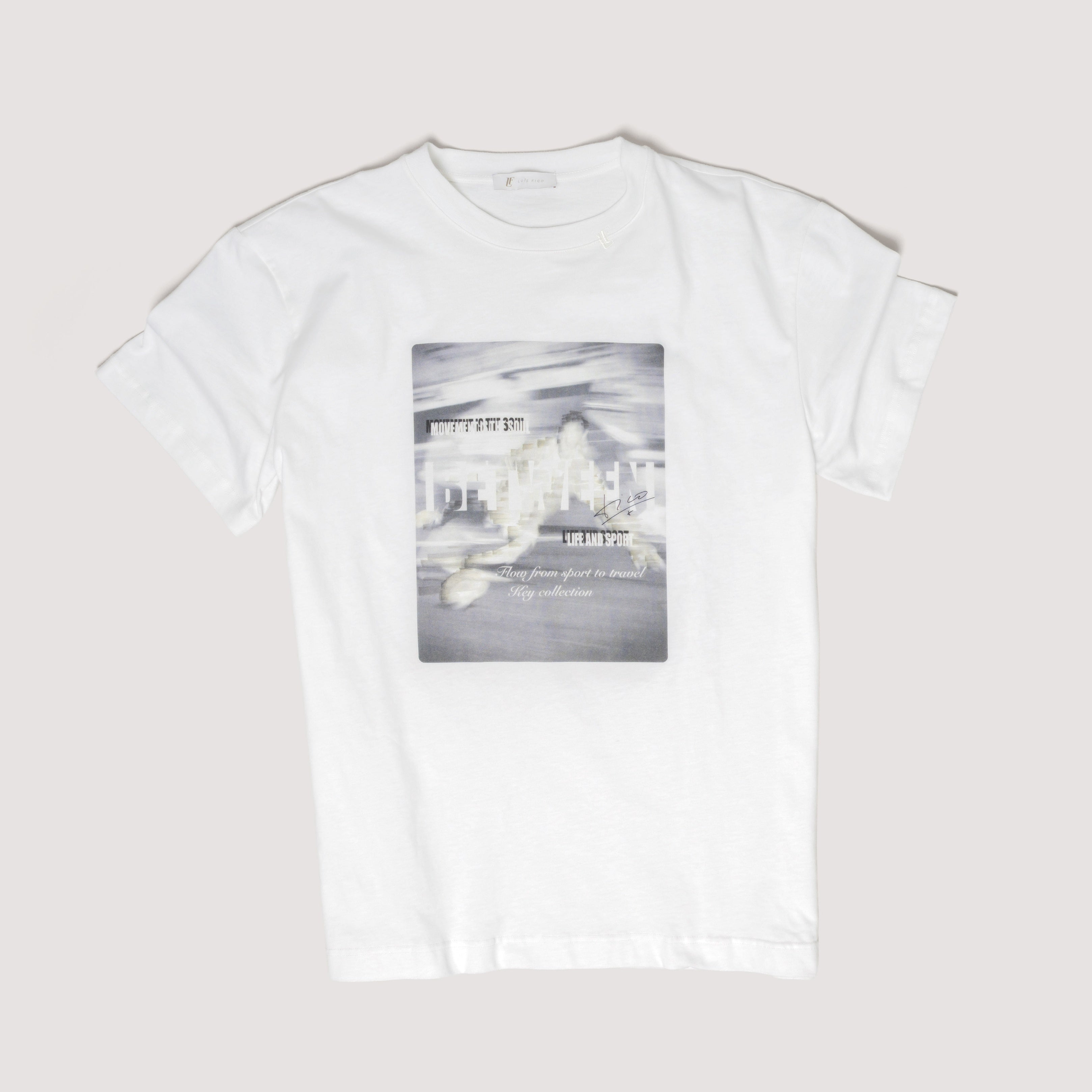 ICONIC T-SHIRT OFF WHITE IN COTTON JERSEY - MTS011B UC01 105 : LF Luìs Figo