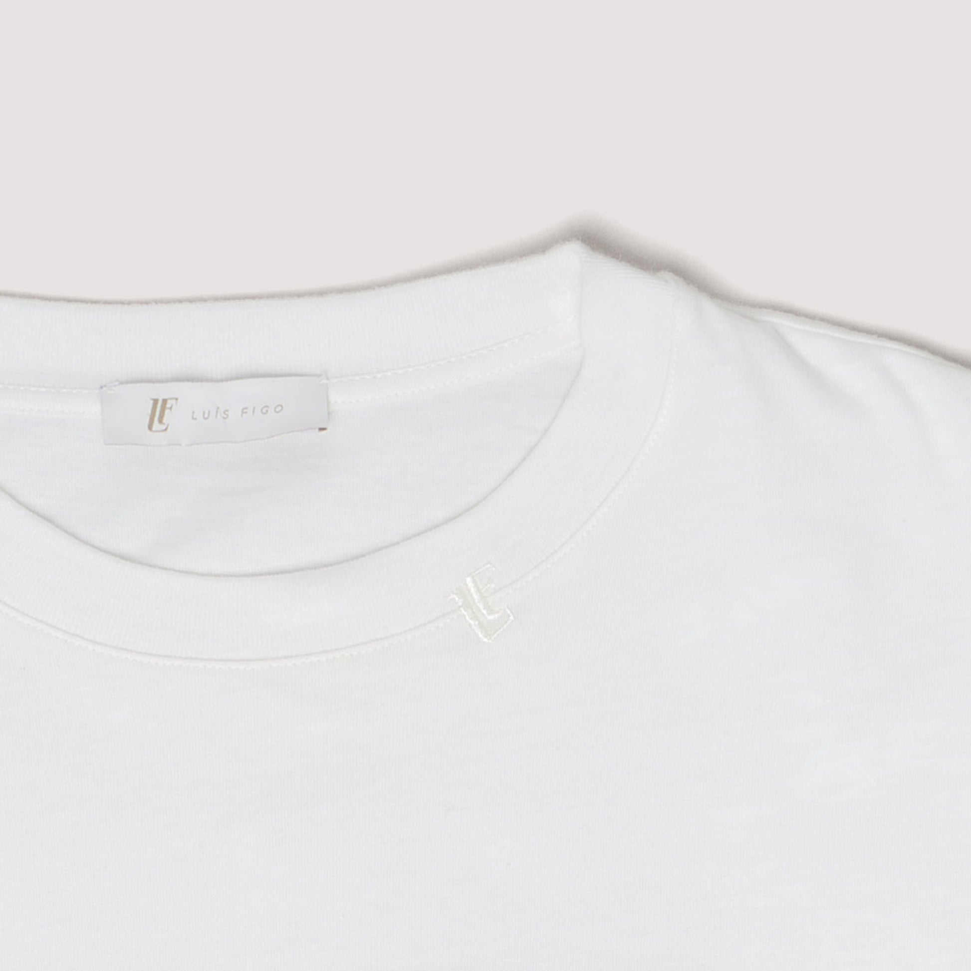 ICONIC T-SHIRT OFF WHITE IN COTTON JERSEY - MTS011B UC01 105 : LF Luìs Figo