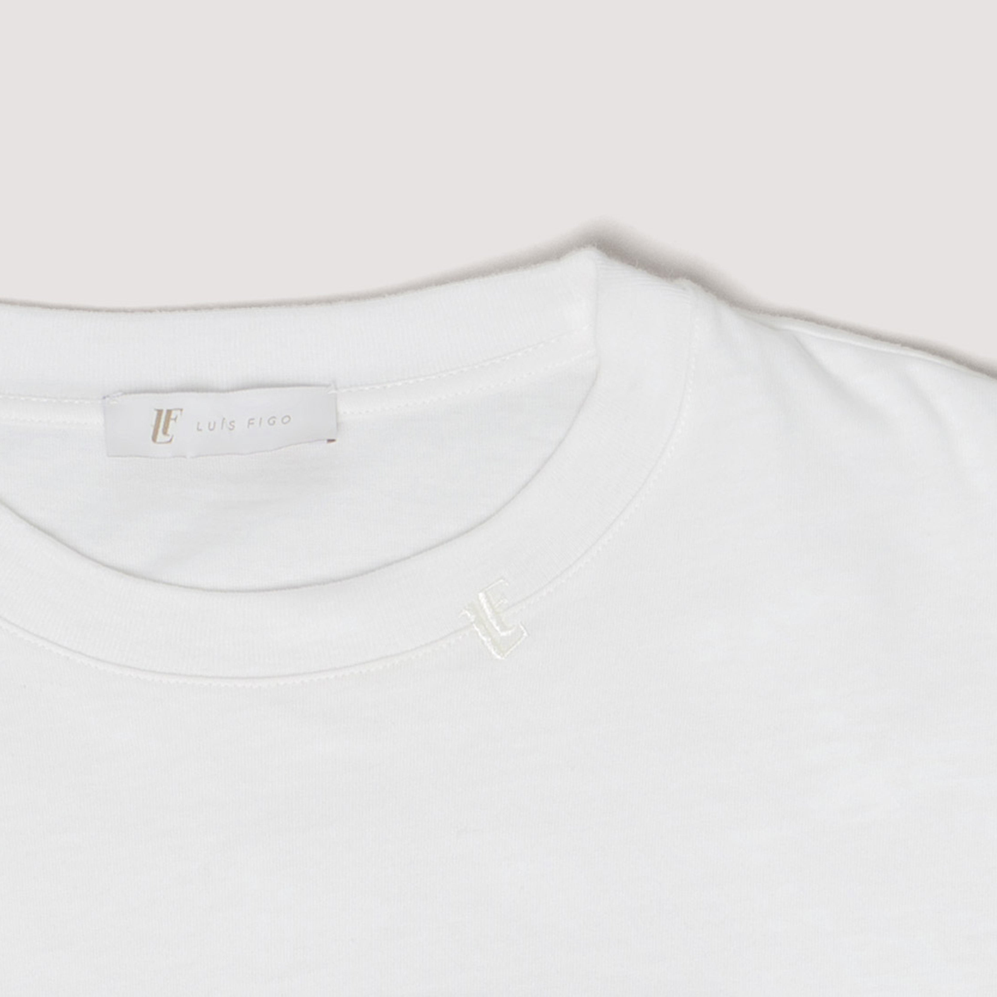 ICONIC T-SHIRT OFF WHITE IN COTTON JERSEY - MTS011B UC01 105 : LF Luìs Figo