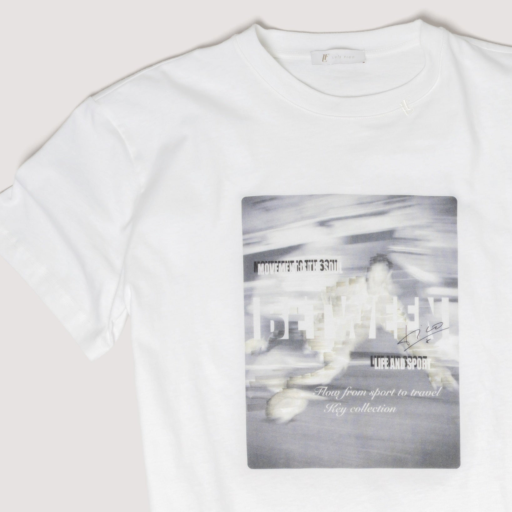 ICONIC T-SHIRT OFF WHITE IN COTTON JERSEY - MTS011B UC01 105 : LF Luìs Figo