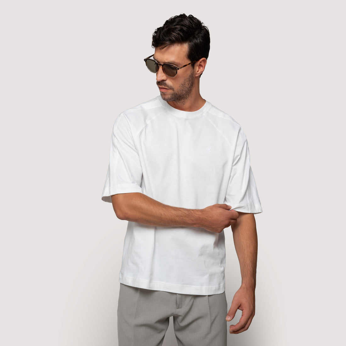 BOXY T-SHIRT MIDNIGHT IN COTTON JERSEY - MTS021B UC01 789 : LF Luìs Figo