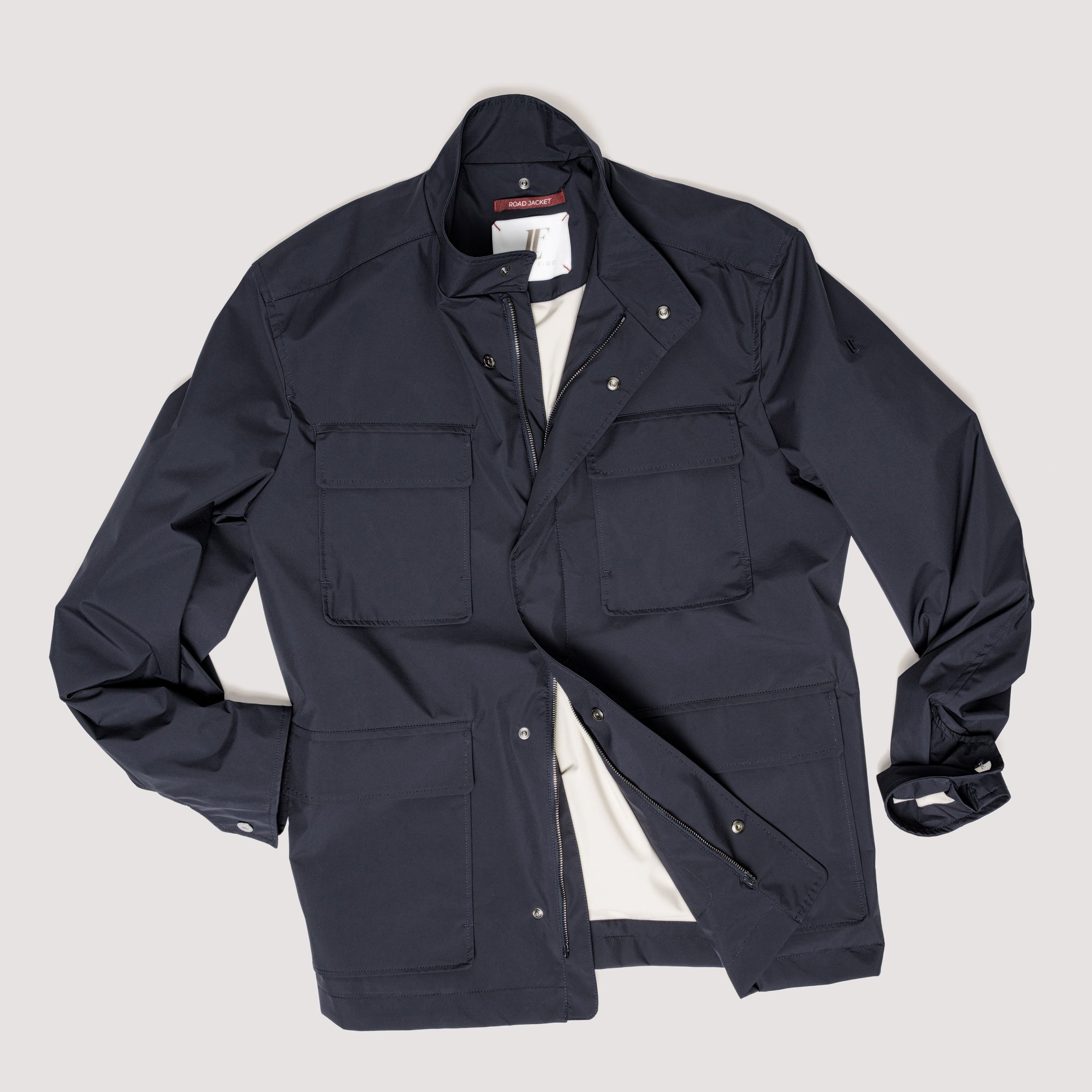 ROAD JACKET MIDNIGHT IN LIGHTWEIGHT MULTILAYER FABRIC - MOU011B UP01 789 : LF Luìs Figo