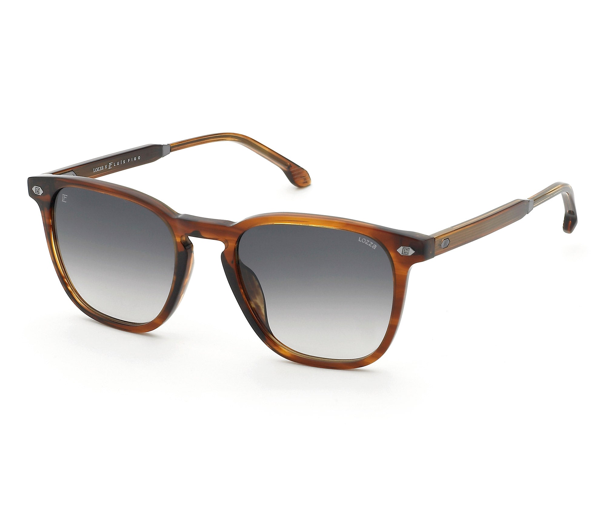Square sunglasses in acetate : Luís Figo