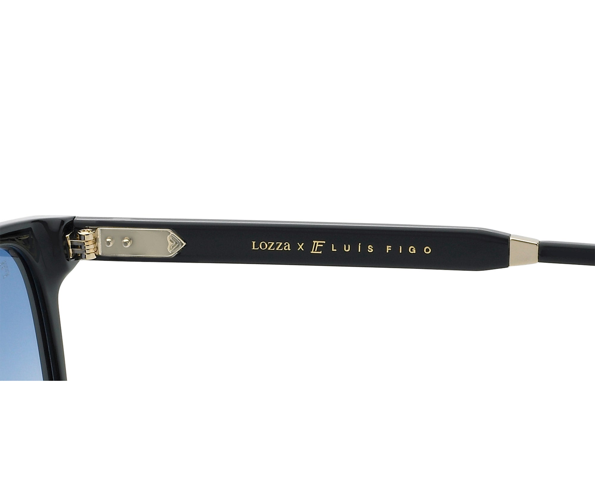 Square sunglasses in acetate : Luís Figo