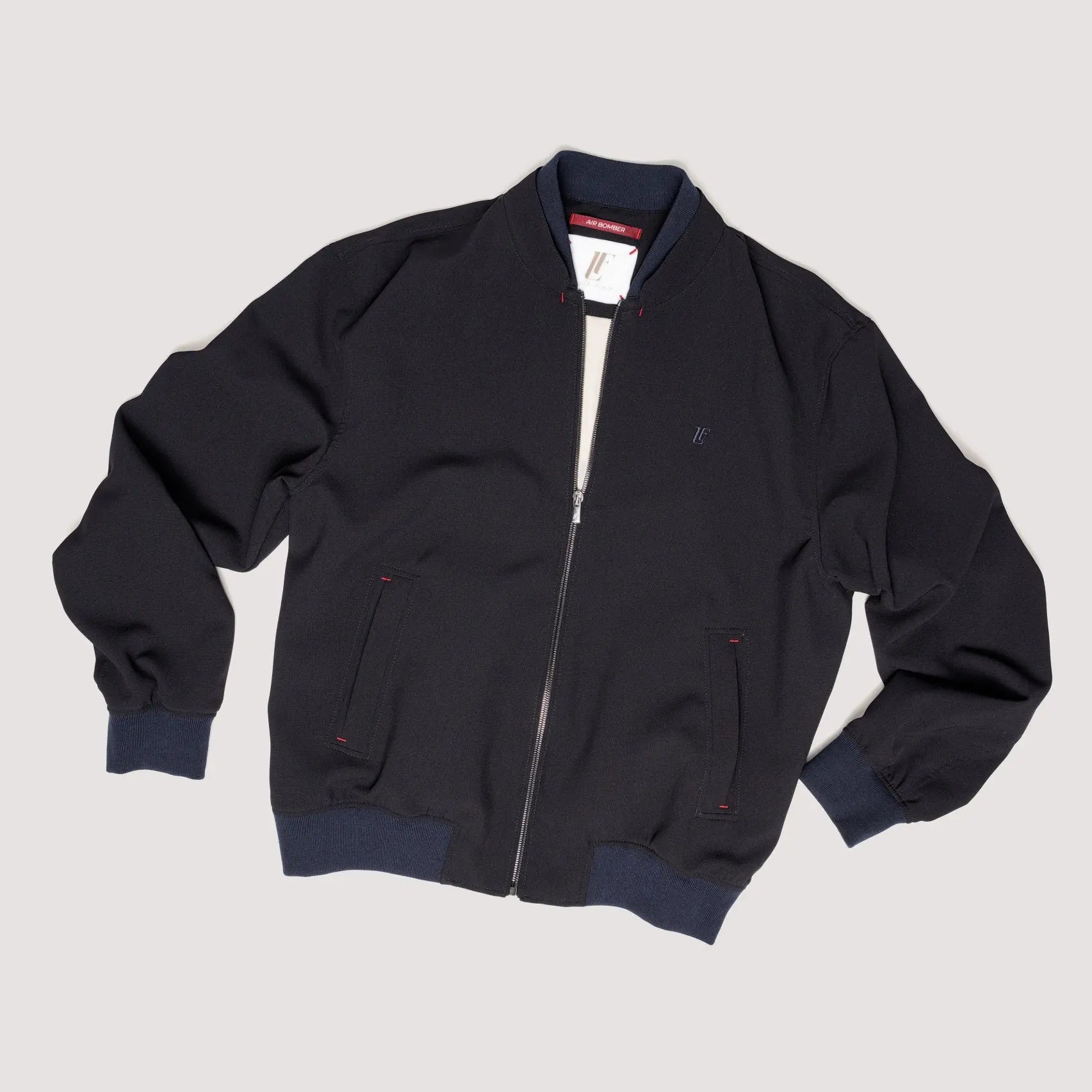 AIR BOMBER MIDNIGHT IN JAPANESE STRETCH FABRIC - MBS011B UP03 789 : LF Luìs Figo