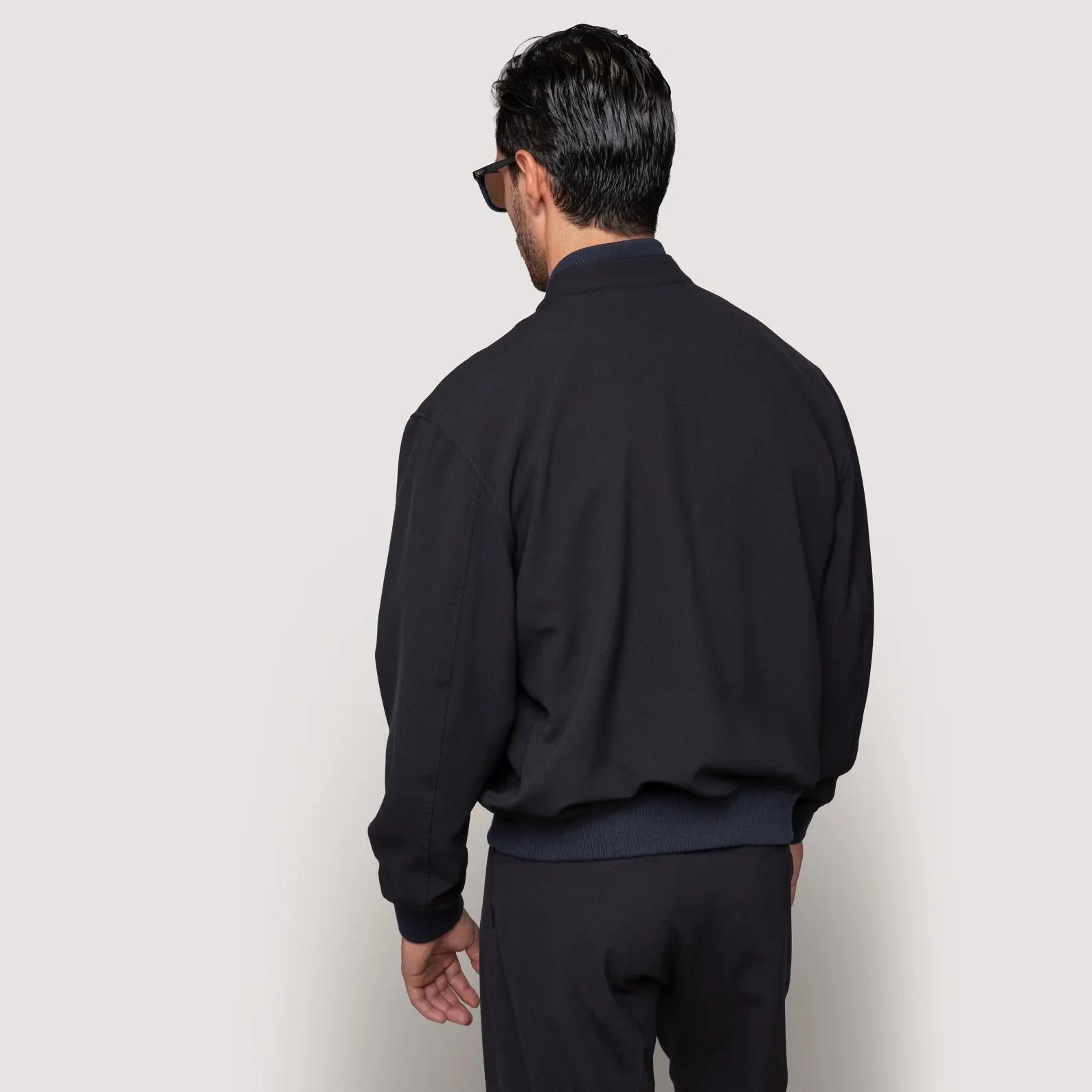 AIR BOMBER MIDNIGHT IN JAPANESE STRETCH FABRIC - MBS011B UP03 789 : LF Luìs Figo