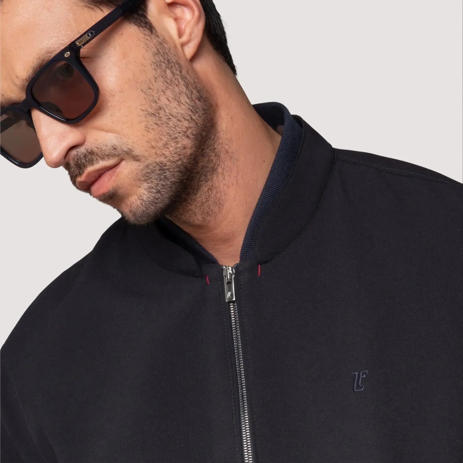 AIR BOMBER MIDNIGHT IN JAPANESE STRETCH FABRIC - MBS011B UP03 789 : LF Luìs Figo