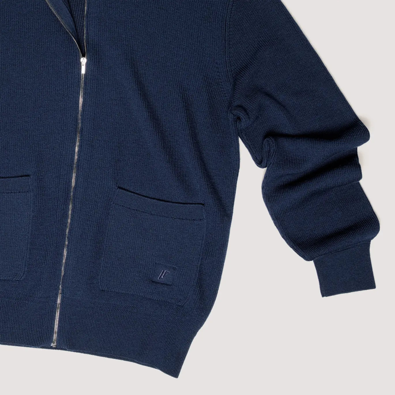 KNITTED JACKET OFF WHITE IN EXTRAFINE MERINO WOOL WITH STAND COLLAR - MKN031B FW01 105 : LF Luìs Figo