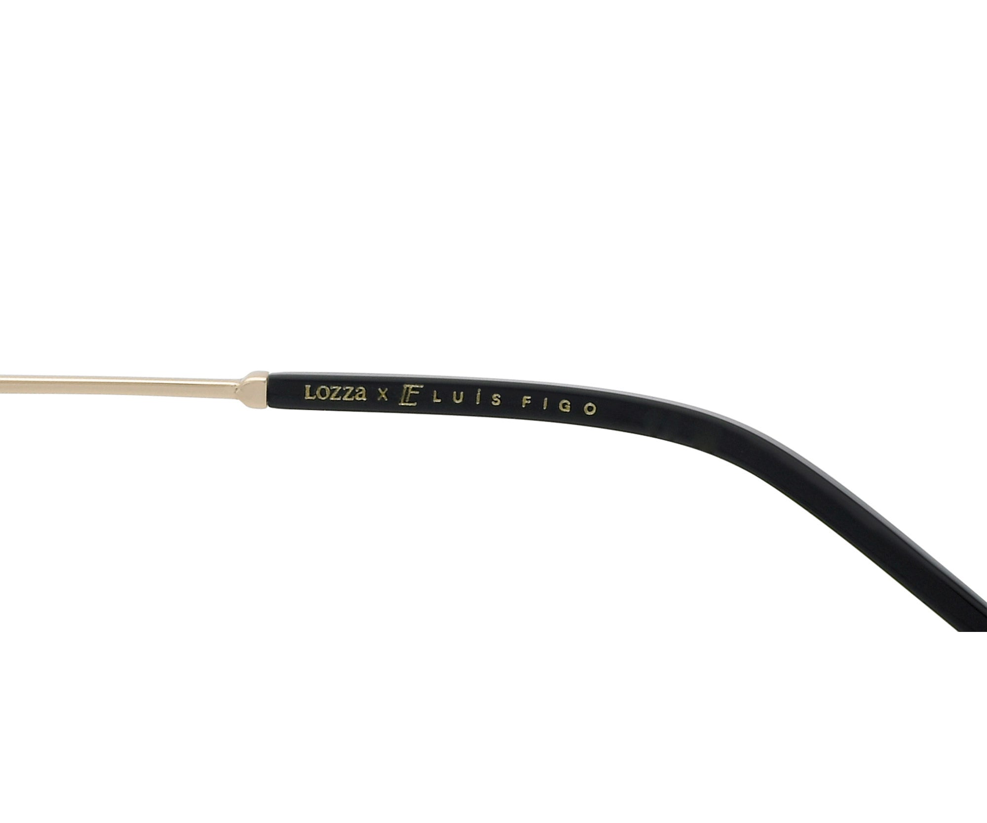 Double bridge square frame metal sunglasses : Luís Figo