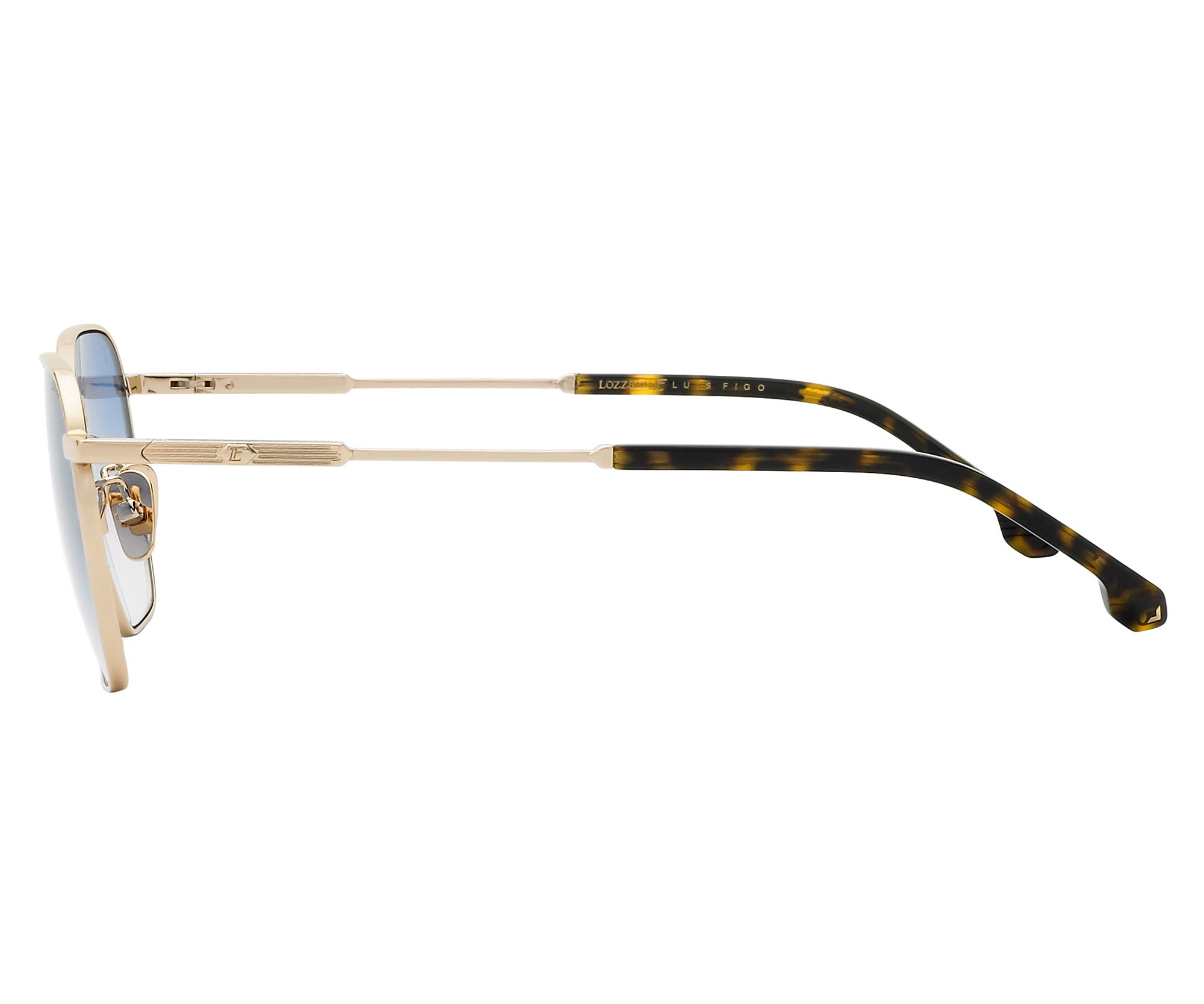 Square metal frame sunglasses : Luís Figo