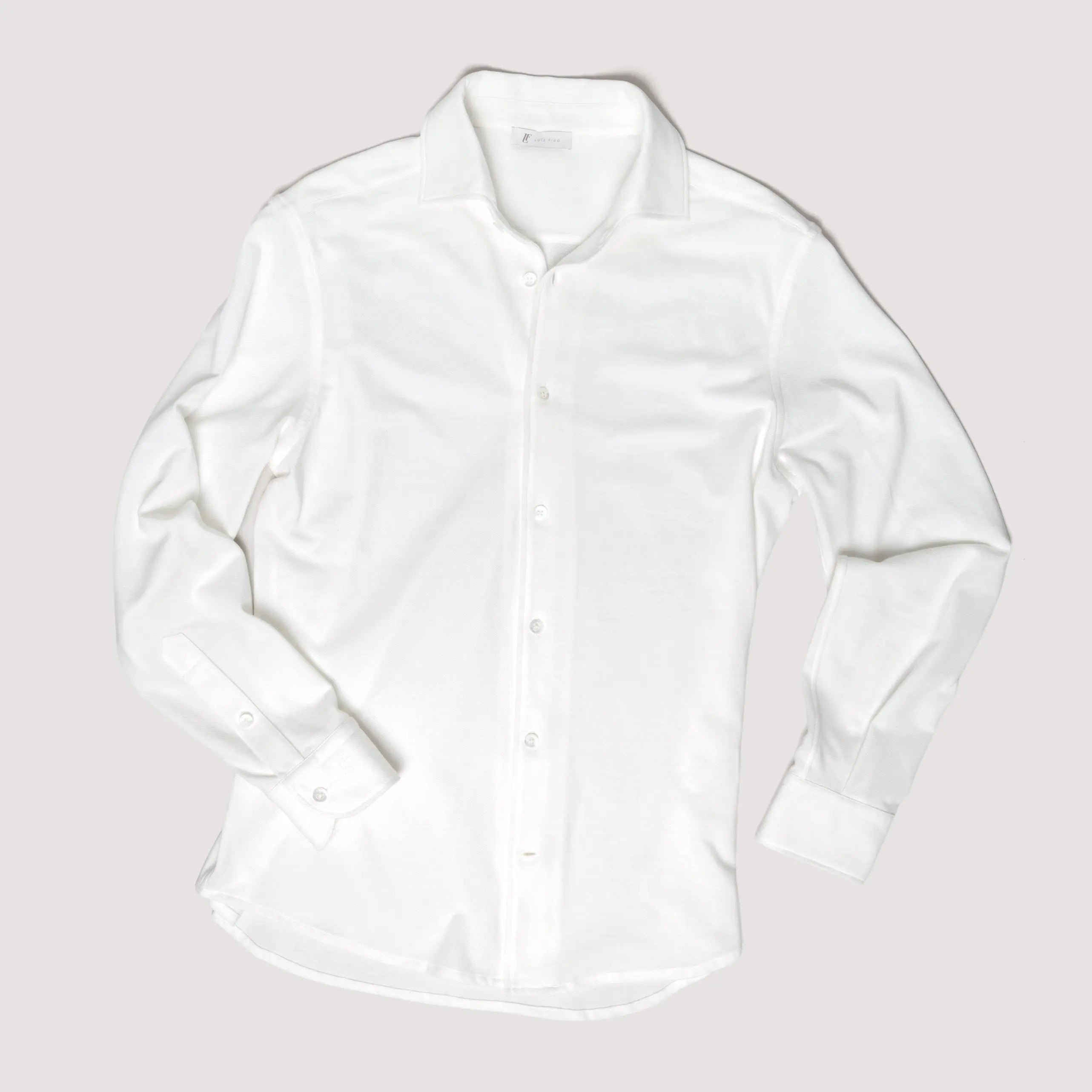 OFF WHITE REGULAR-FIT MICRO PIQUÉ SHIRT - MBL011B UC04 105 : LF Luìs Figo