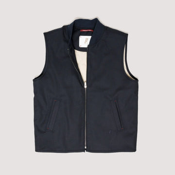 OVER ALL VEST MIDNIGHT IN STRECH WOOL - MGI011T UW01 789 : LF Luìs Figo