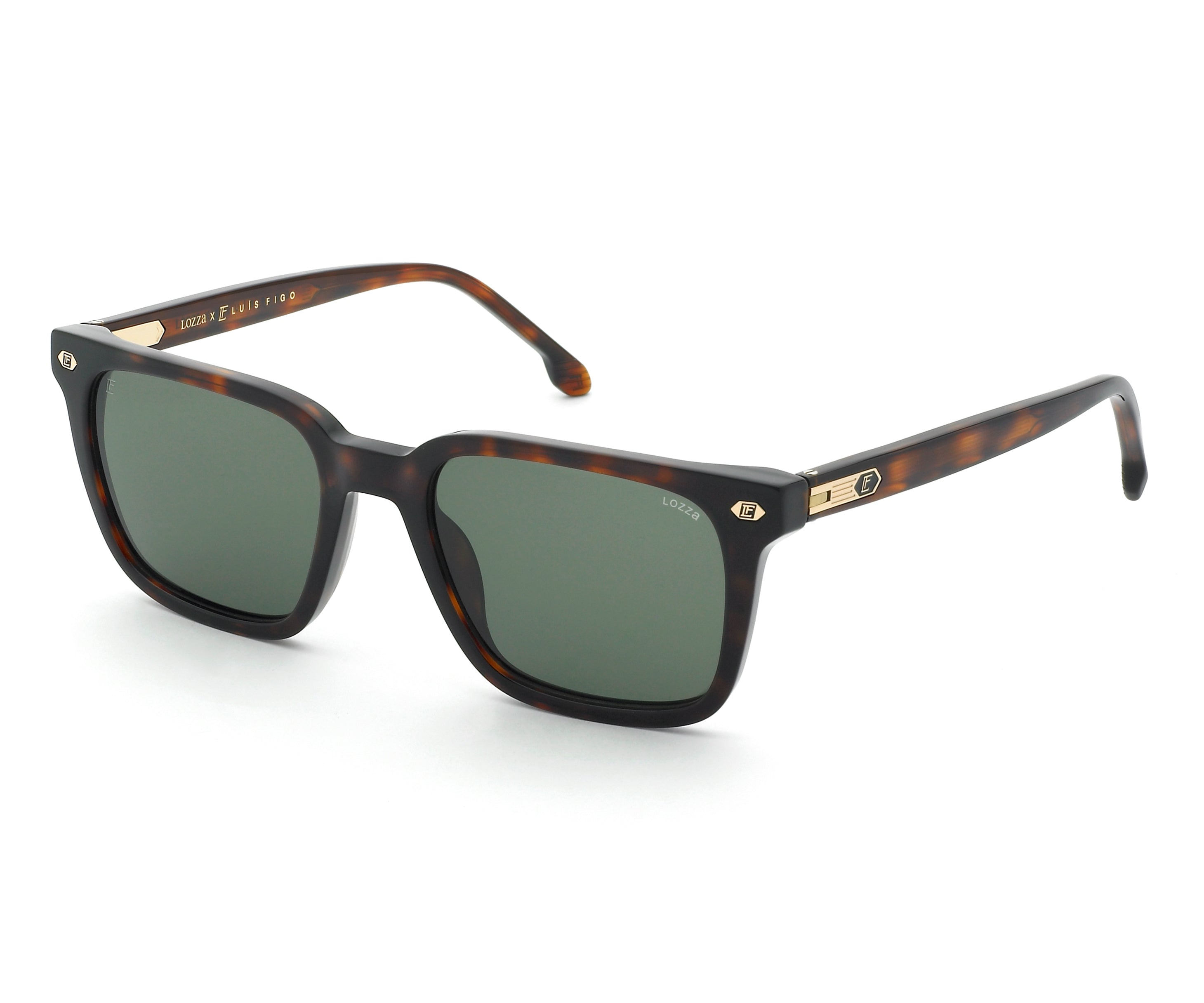 Square sunglasses in acetate : Luís Figo